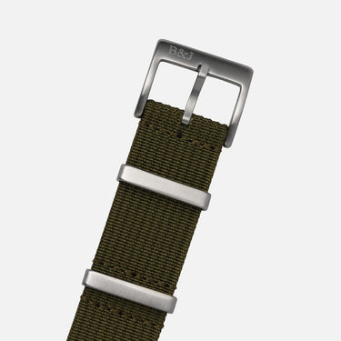 Bark & Jack Army Green Ribbed Nylon