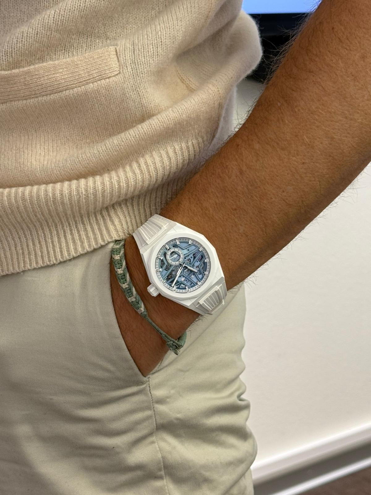 Zenith Defy Skyline Skeleton White Surfer Ceramic - Image