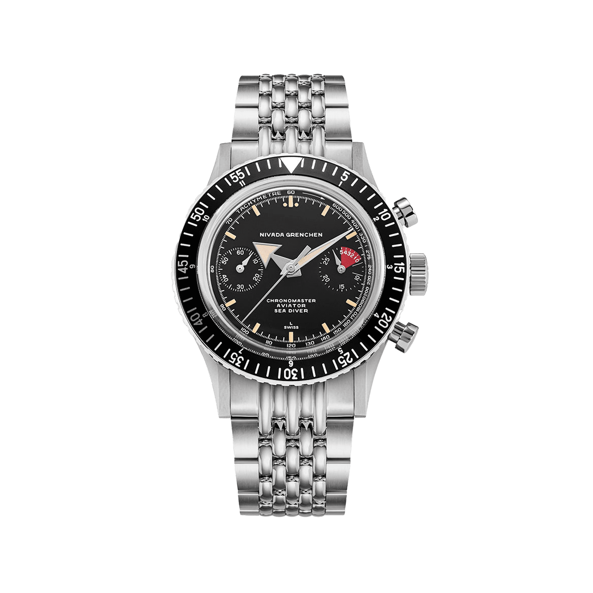 Nivada Grenchen - Chronomaster Broad Arrow - Inter Bezel