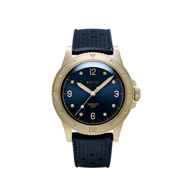 Baltic Aquascaphe Bronze Blue Gilt - Blue Tropic Strap