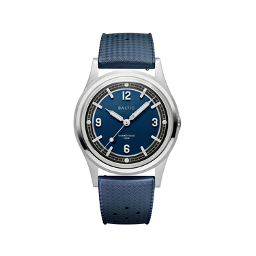 Baltic Hermétique Tourer - Blue Dial - Tropic Strap