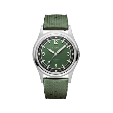 Baltic Hermétique Tourer - Green Dial - Tropic Strap