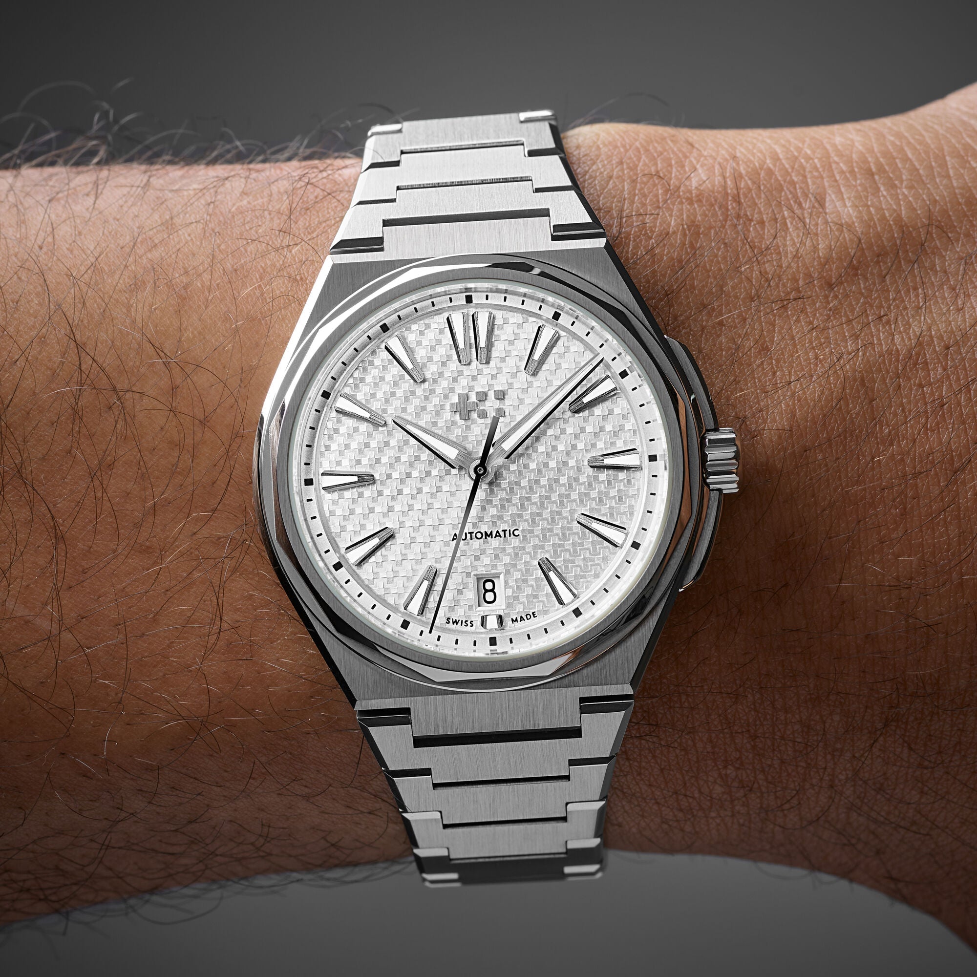 Christopher Ward The Twelve - White - Steel Bracelet - 38mm - Image