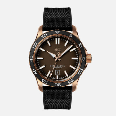 Christopher Ward C60 Pro 300 Bronze - Brown Ombré - Hybrid rubber