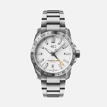 Christopher Ward C63 Sealander GMT 36 - White - Steel