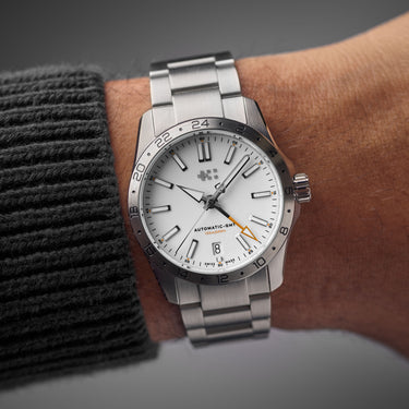 Christopher Ward C63 Sealander GMT 36 - White - Steel