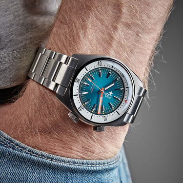 Christopher Ward C65 Super Compressor - Ocean Blue - Bader bracelet