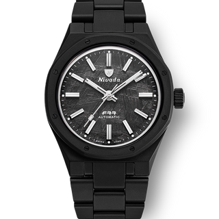 Nivada Grenchen F77 Black Ceramic Meteorite