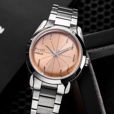 Nivada Grenchen Antarctic Spider Salmon No Date