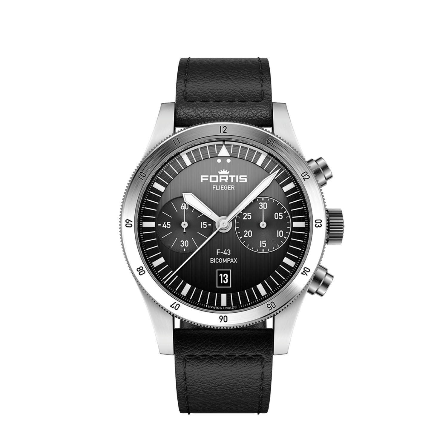 Flieger F-43 Bicompax  Black AS / Front