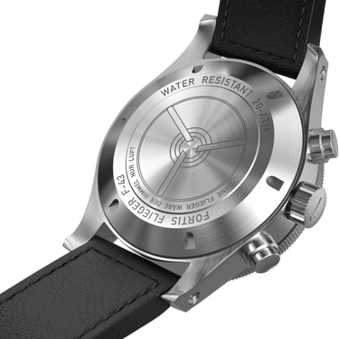 Flieger F-43 Bicompax  Black AS / Caseback