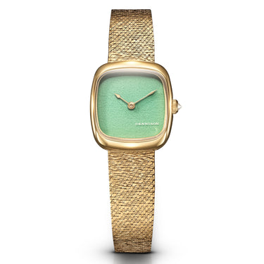 Dennison Mini Lagoon Jadeite In Gold