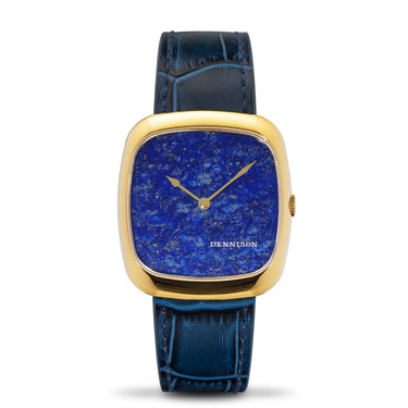 Dennison Lapis Lazuli Blue Stone Dial Gold