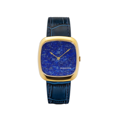 Dennison Lapis Lazuli Blue Stone Dial Gold