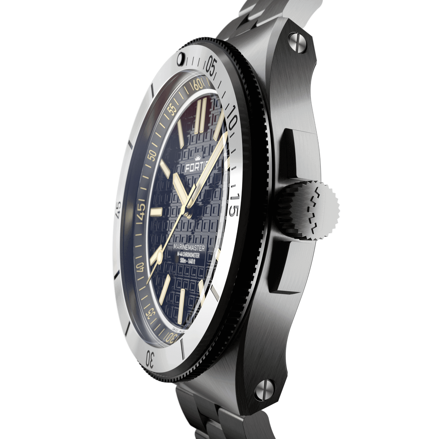 Marinemaster M44 Black Resin BB / crown