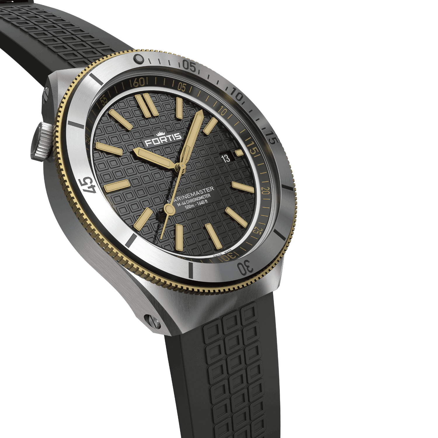 Marinemaster M44 Black Resin Gold HS / noncrown