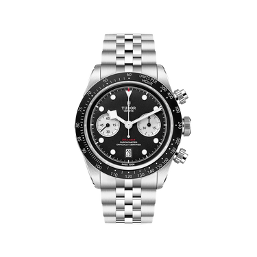 TUDOR Black Bay Chrono 41mm Black Dial Mens Five-Link Bracelet Watch