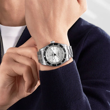 TUDOR Black Bay 68 43mm Silver Dial Mens Automatic Bracelet Watch