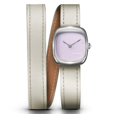 Dennison Mini Pink Malaysian Jade In Steel