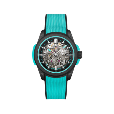 NORQAIN Wild ONE Skeleton 42mm - Turquoise