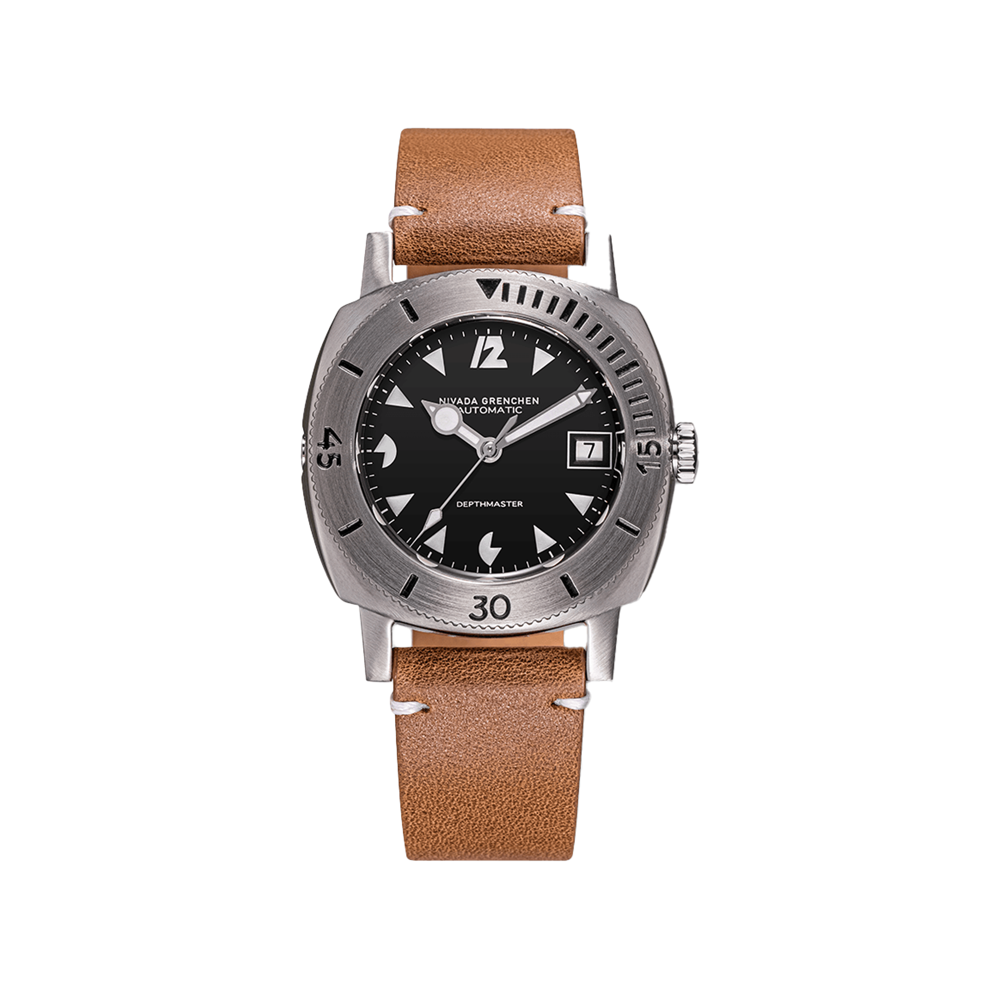 Nivada Grenchen White Pacman Date - Depthmaster - 14104A