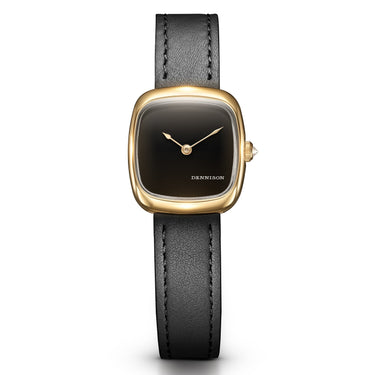 Dennison Mini Black Onyx In Gold