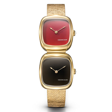 Dennison Dual Time Mini – Red Jasper & Black Onyx