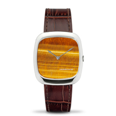 Dennison Tiger Eye Stone Dial Steel