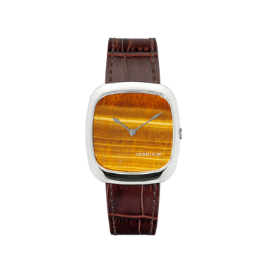 Dennison Tiger Eye Stone Dial Steel