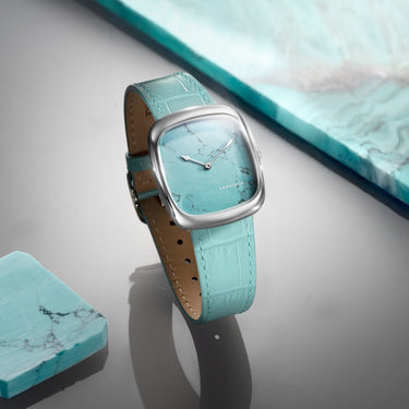 Dennison ALD Natural Turquoise Stone In Steel