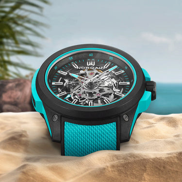 NORQAIN Wild ONE Skeleton 42mm - Turquoise