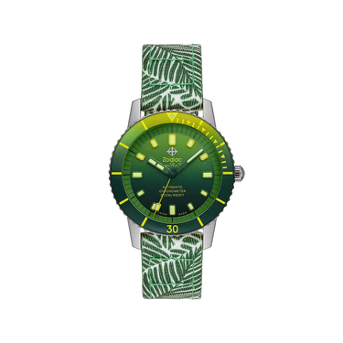 Zodiac "Pineapple" Super Sea Wolf Compression Diver Automatic Stainless Steel Watch Limited Edition