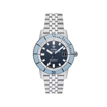 Zodiac Super Sea Wolf 53 Compression Automatic Stainless Steel Watch