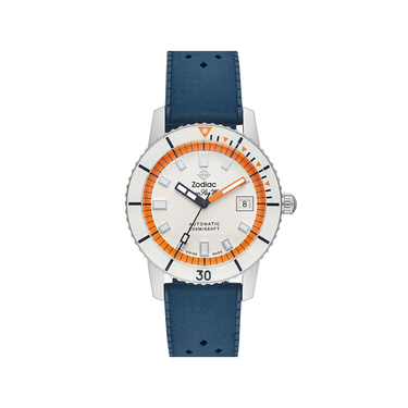 Zodiac Super Sea Wolf Automatic Blue Rubber Watch