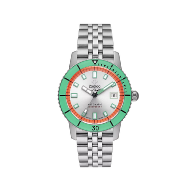 Zodiac Super Sea Wolf Compression Automatic Stainless Steel Watch