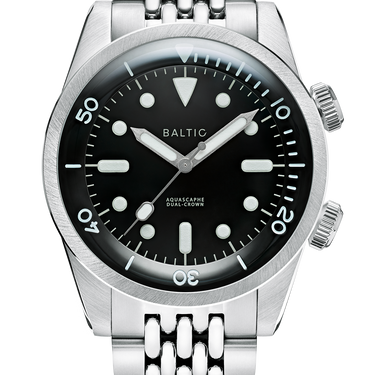 Baltic Aquascaphe Dual Crown Black - Beads of Rice