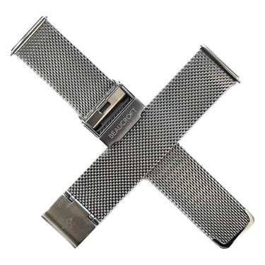 Beaucroft Silver Steel Mesh Strap