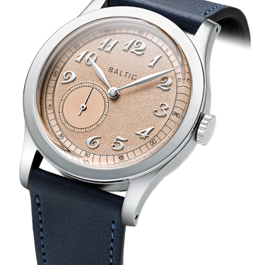 Baltic MR01 Salmon 36mm - Blue Leather Strap