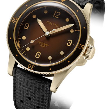 Baltic Aquascaphe Bronze Brown - Black Tropic Strap