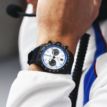 TUDOR Black Bay Chrono 42mm "Carbon 25" White Dial Chronograph Watch