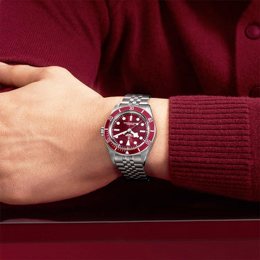 TUDOR Black Bay 58 Burgundy Red Dial & Bezel Five-Link Bracelet Watch