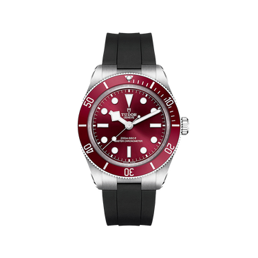 TUDOR Black Bay 58 Burgundy Red Dial & Bezel Rubber Strap Watch